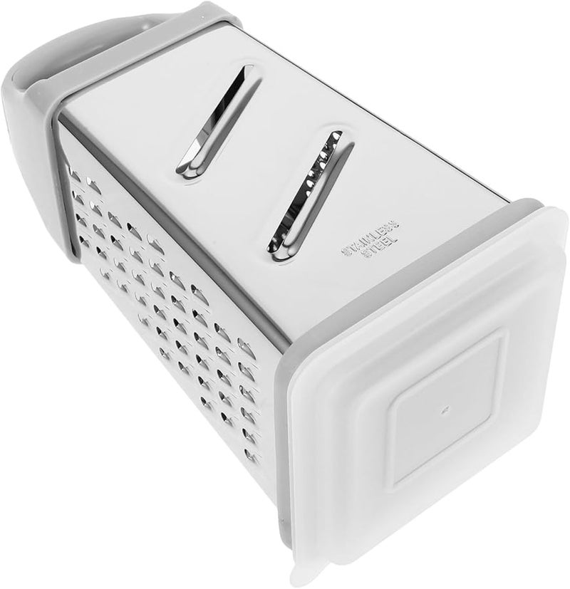 Mobestech Stainless Steel Vegetable Grater Multi Functional Kitchen Slicer with Protective Hand Guard - Image 1